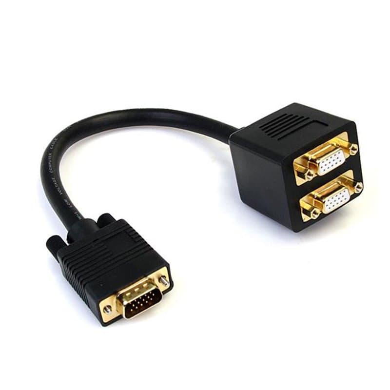 Startech.com Câble répartiteur vidéo VGA de 30cm - 1x VGA (Mâle) vers 2x VGA (Femelle) - Noir