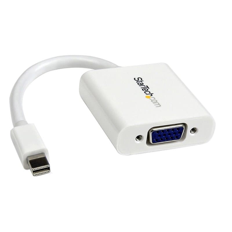 Startech.com Adaptateur / Convertisseur vidéo Mini DisplayPort vers VGA - M/F - 1920x1200 - Blanc