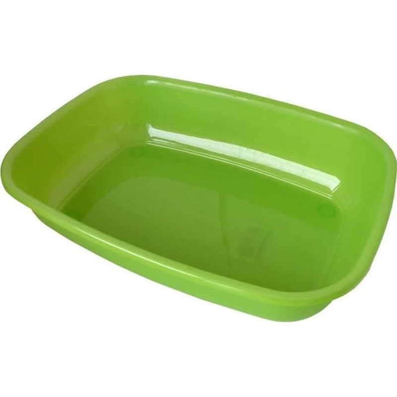 Aime Bac a litiere sans rebord - Bords arrondies - 43 x 31 x 10 cm - Pour chat