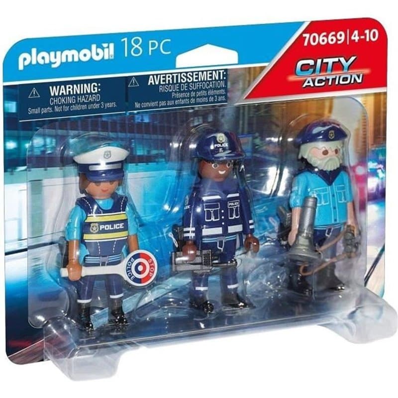 Playset City Action Police Figures Set Playmobil 70669