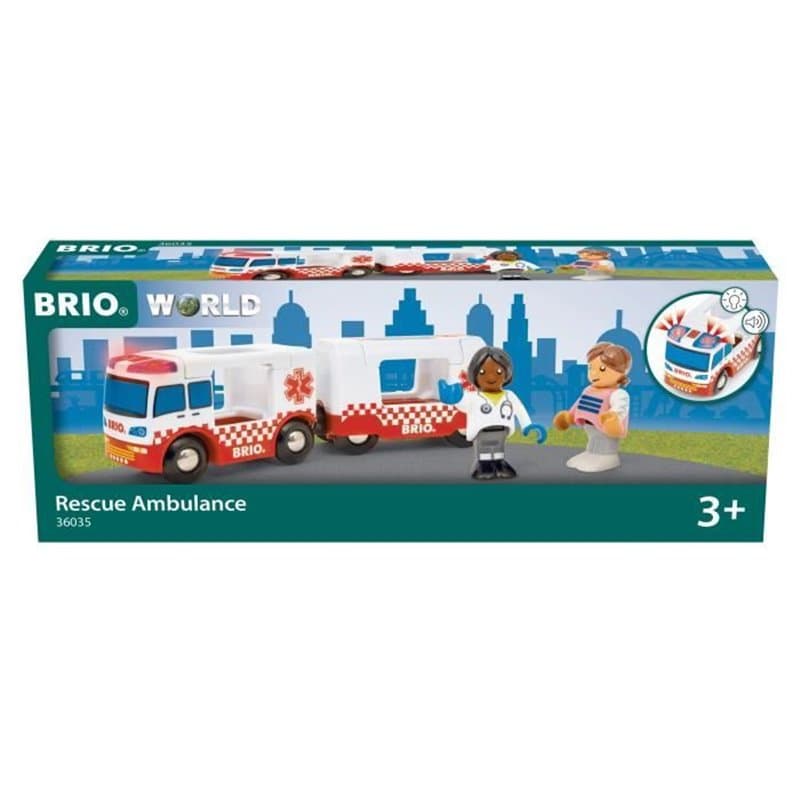 Playset Brio Rescue Ambulance 4 Pièces