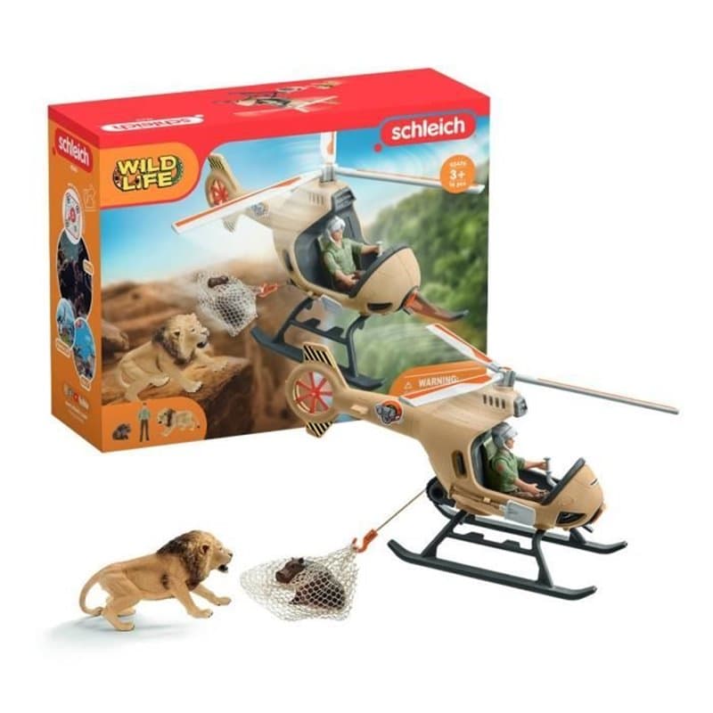Schleich WILD LIFE Hélicoptère pour sauvetage d'animaux