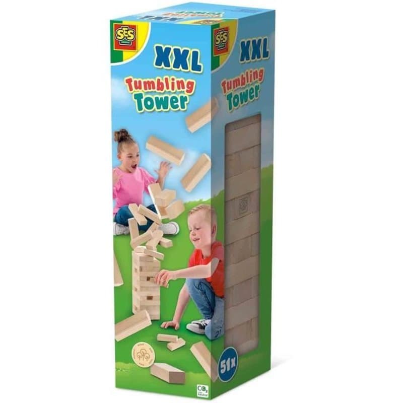 SES Creative Tour d'empilage en bois XXL
