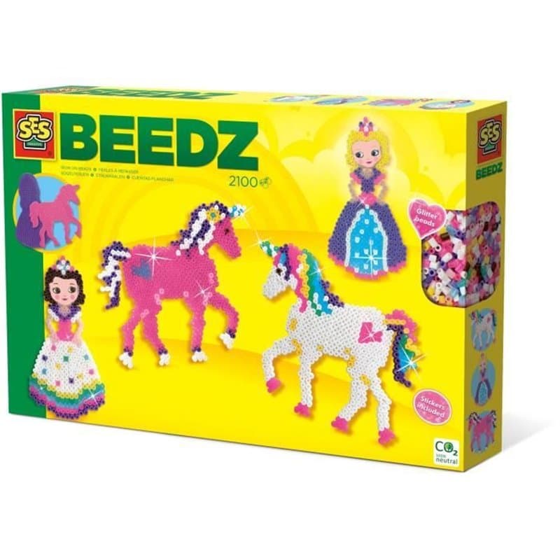 SES Creative Beedz Perles à repasser - Licornes et princesses