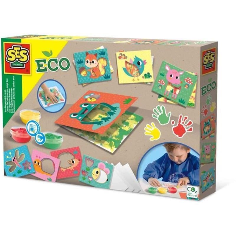 SES Creative Cartes de peinture au doigt Eco