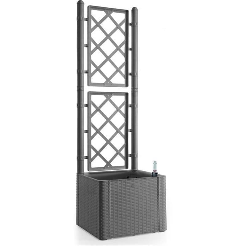 Cache-Pot Stefanplast Deluxe 43 x 43 x 142 cm Gris