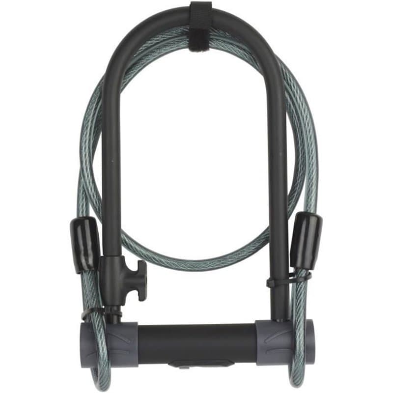 Antivol U a clé de Sécurité + Câble pour Vélo et VTT - YALE - YUL2C/13/230/1 - Certifié Sold Secure Silver - 4 clés four