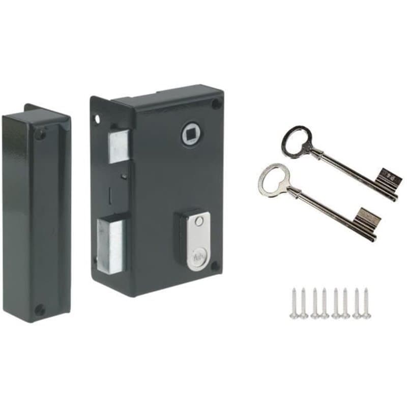Verrouillage Yale Kaki Acier Rectangulaire Portes Vertical