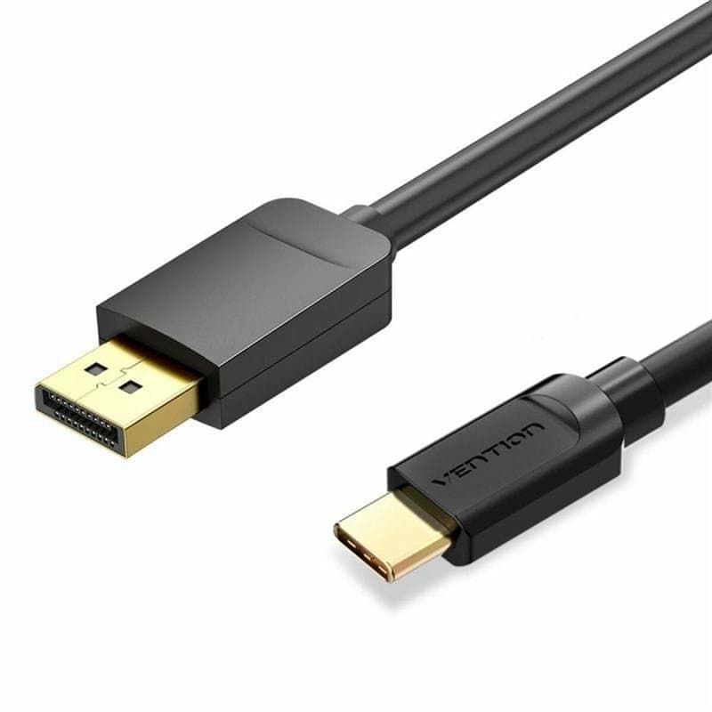 Vention CGYBF câble vidéo et adaptateur 1 m USB Type-C DisplayPort Noir