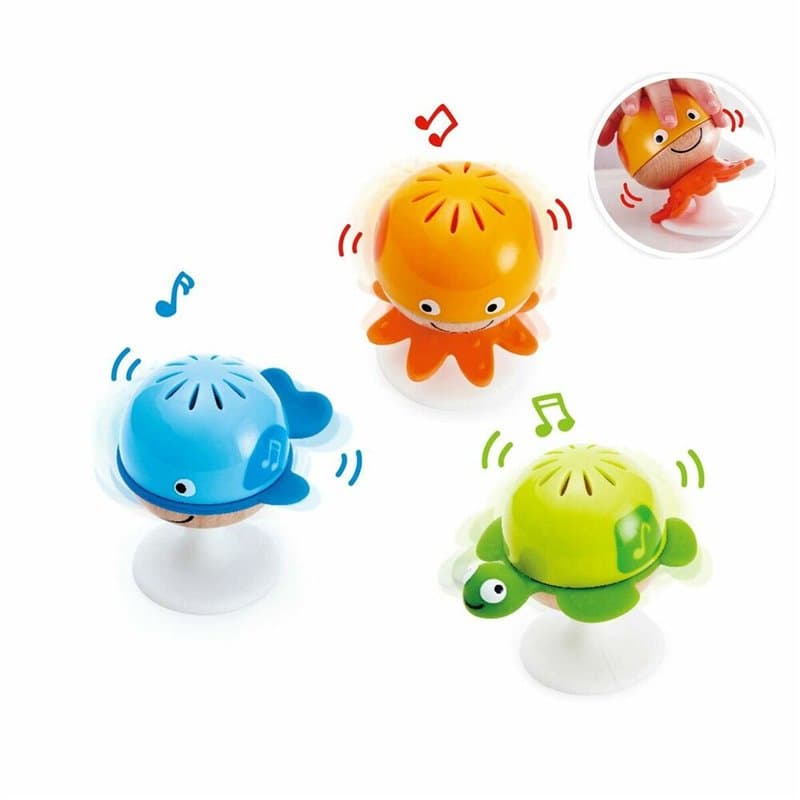 Jouet pour bébé Hape Stay-put Animaux aquatiques 3 Pièces