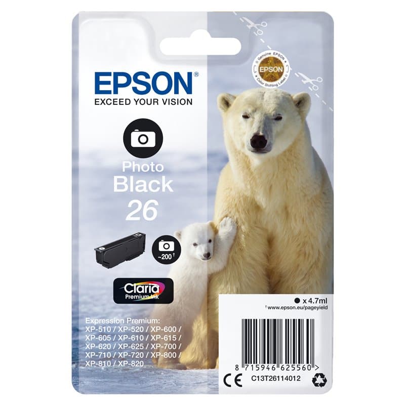 Epson Polar bear Cartouche "Ours Polaire" - Encre Claria Premium N Photo"