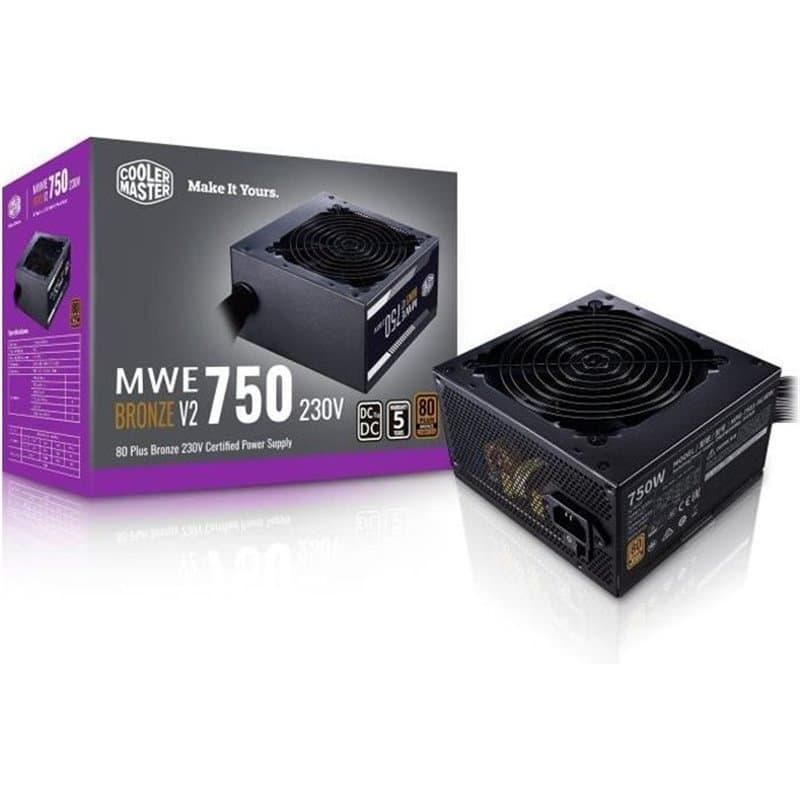 Bloc dAlimentation Cooler Master MPE-7501-ACABW-BEU 750 W 750 W ATX 80 Plus Bronze