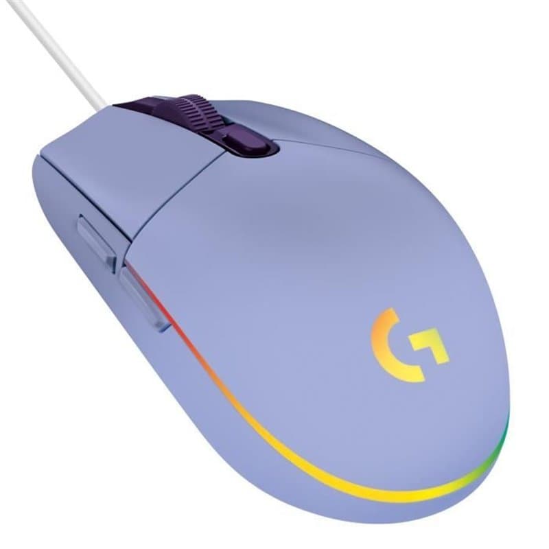 Souris gamer - Filaire - Logitech G - G203 - LIGHTSYNC - RGB - USB - Lilas