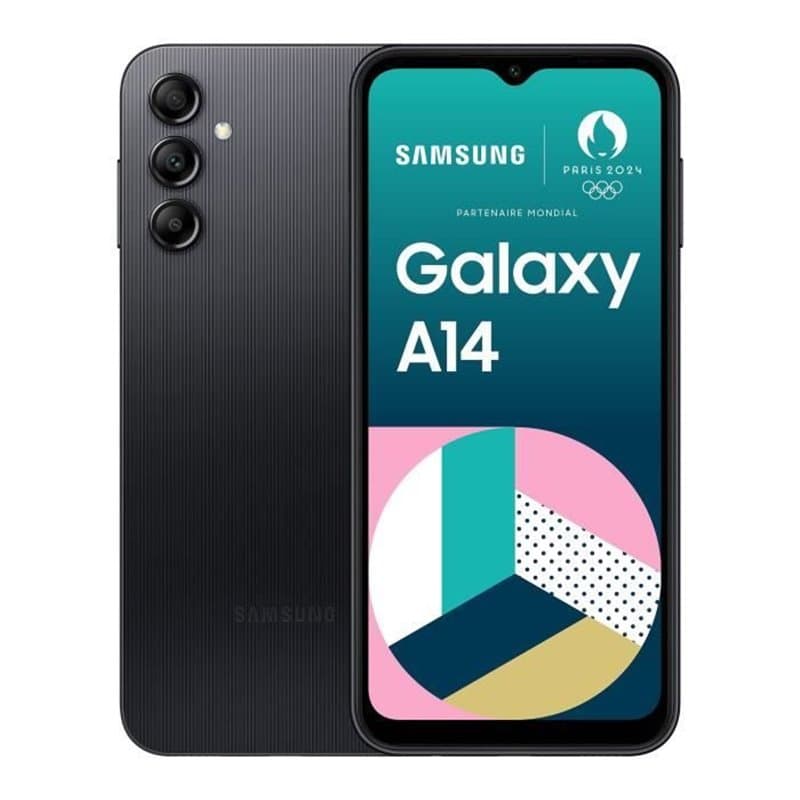 Samsung Galaxy A14 16,8 cm (6.6") Double SIM 4G USB Type-C 4 Go 64 Go 5000 mAh Noir"