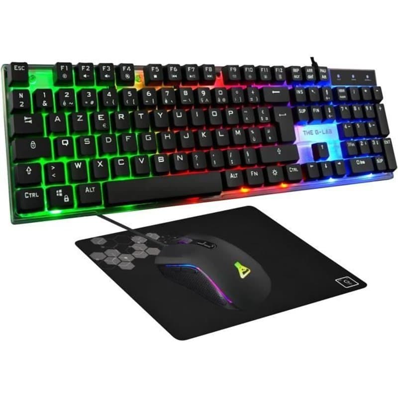Clavier et souris The G-Lab YTTRIUM Noir