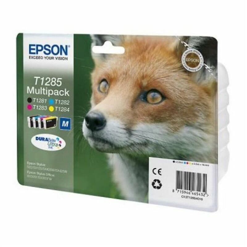 Epson Fox Multipack "Renard" (T1285) - Encre Durabrite Ultra N, C, M, J"