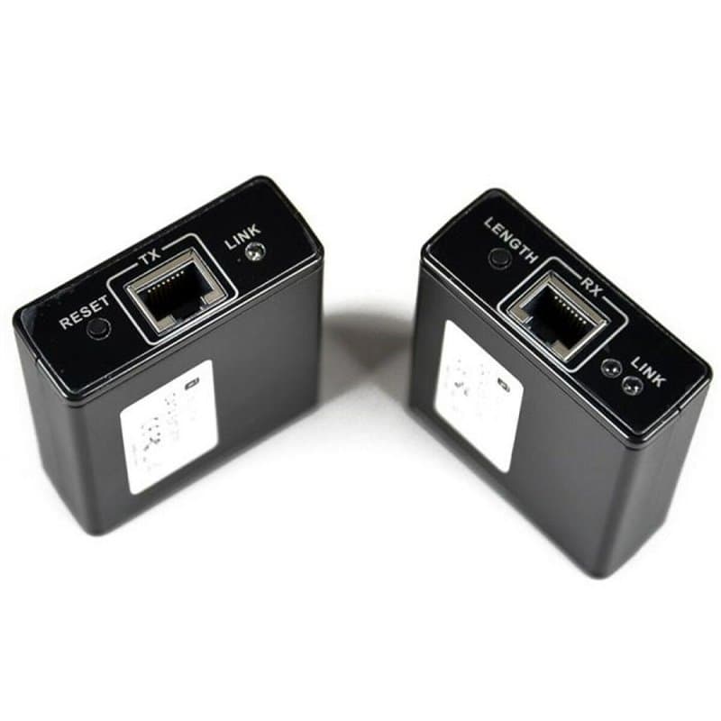 Techly IDATA EXT-E70 extension audio/video Émetteur et récepteur AV Noir