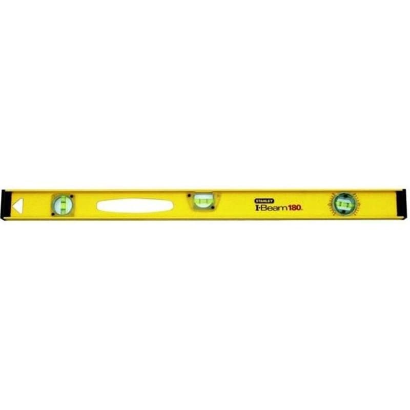Niveau profilé I-Beam 180 en aluminium Stanley - 1-42-921 - Précision +/-1,5mm/m - 3 fioles réversibles