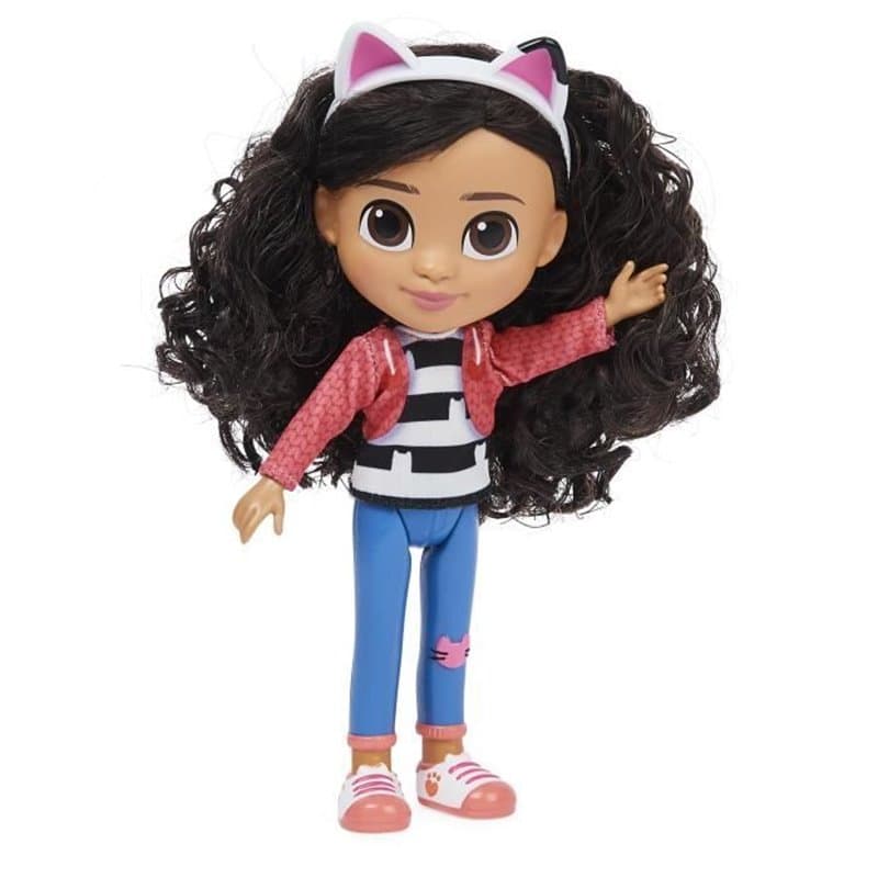 Gabby'S Dollhouse Gabby et la Maison Magique - - POUPÉE GABBY 20 cm - Poupée Articulée Gabby 20 cm Avec Accessoire Oreil