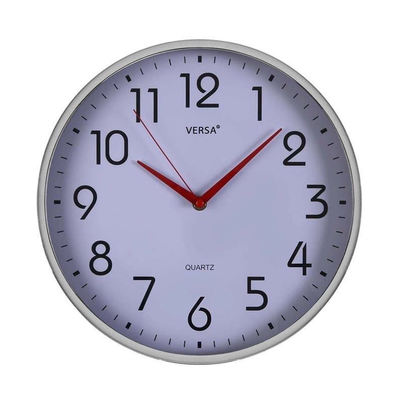 Horloge Murale Versa Blanc Plastique Quartz Pop 4 x 30 x 30 cm
