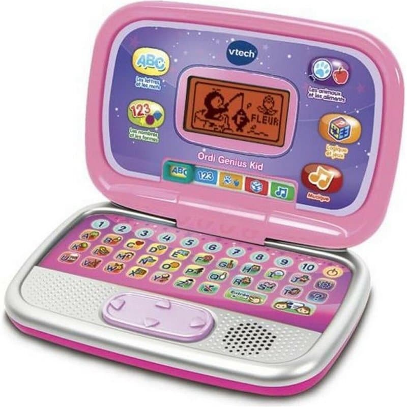 Vtech Ordi Genius Kid Jouet éducatif Rose Interactif Français (FR)