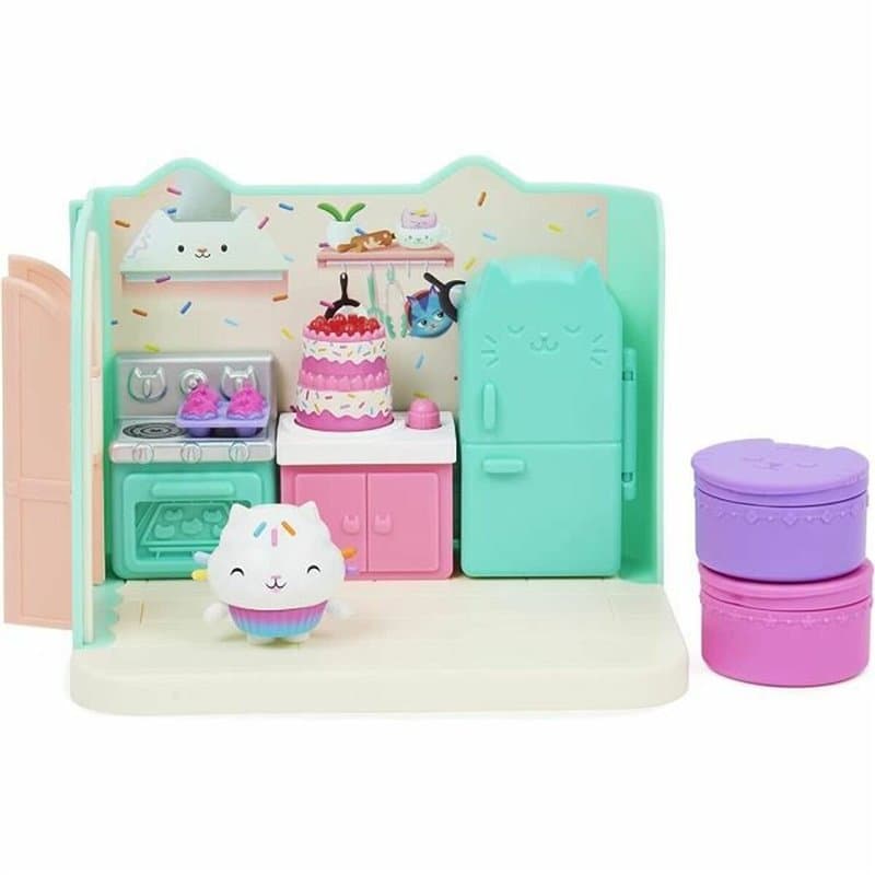 Gabby'S Dollhouse Gabby et la Maison Magique - - Playset De Luxe La Cuisine De Petit Chou - 1 Figurine + Accessoires - A