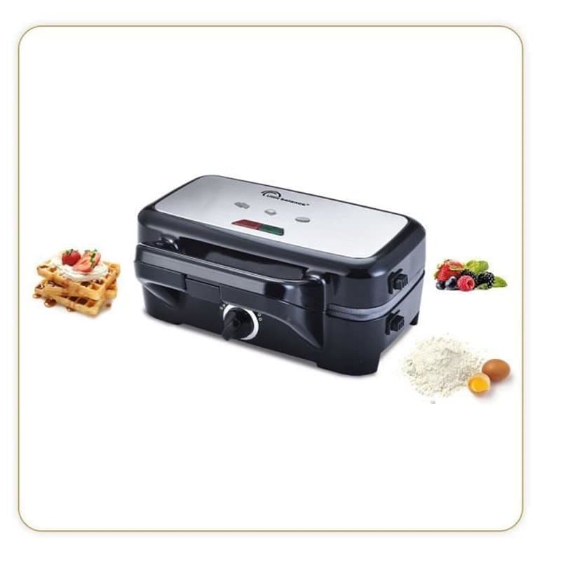 Little BALANCE 8368 Speed'n Mixt 1200, Gaufrier & Grill 2 en 1, 1 plaque Gaufres, 1 plaque Gril interchangeables, 1200 W