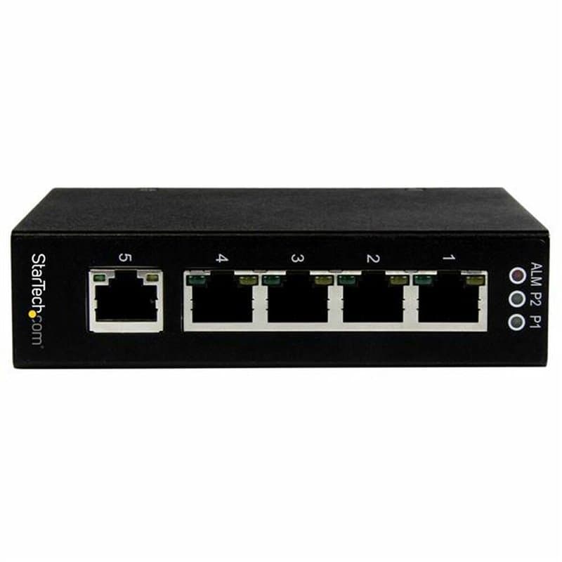 Startech.com Switch Gigabit Ethernet industriel non géré à 5 ports - Commutateur GbE à montage mural / sur rail DIN