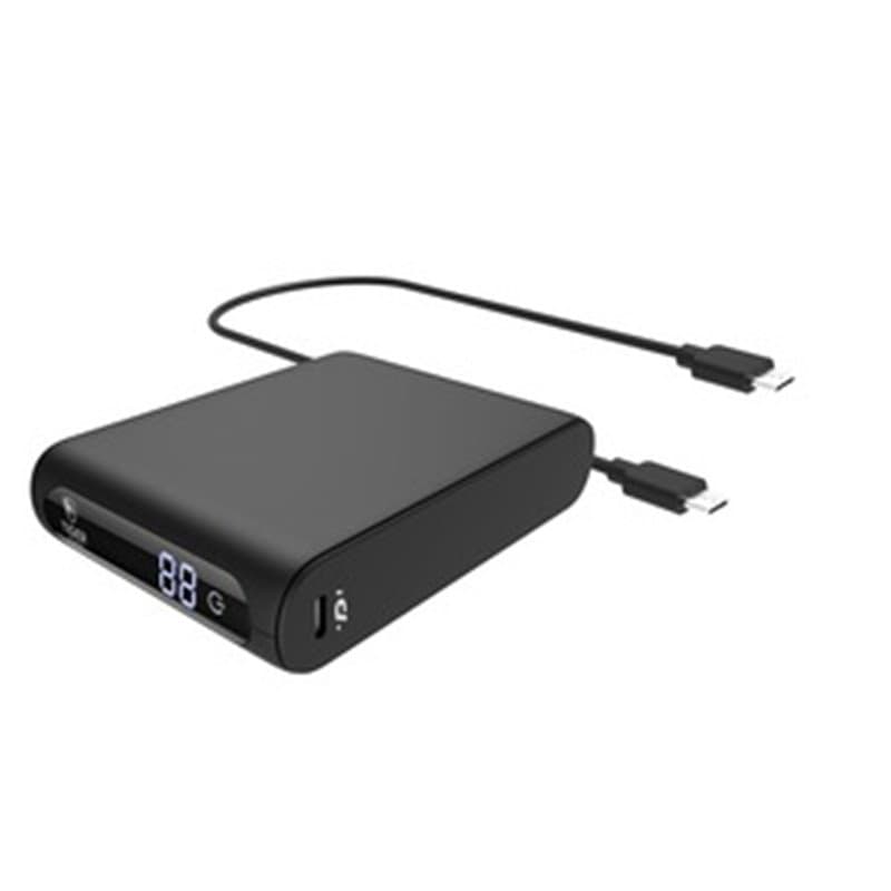 Tiger Power Powerbank 20000Mah Pd + Qc Avec 2 Câbles USB-C Noir