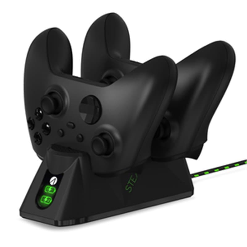Double Station De Charge USB Noire Pour Manettes Xbox Series X