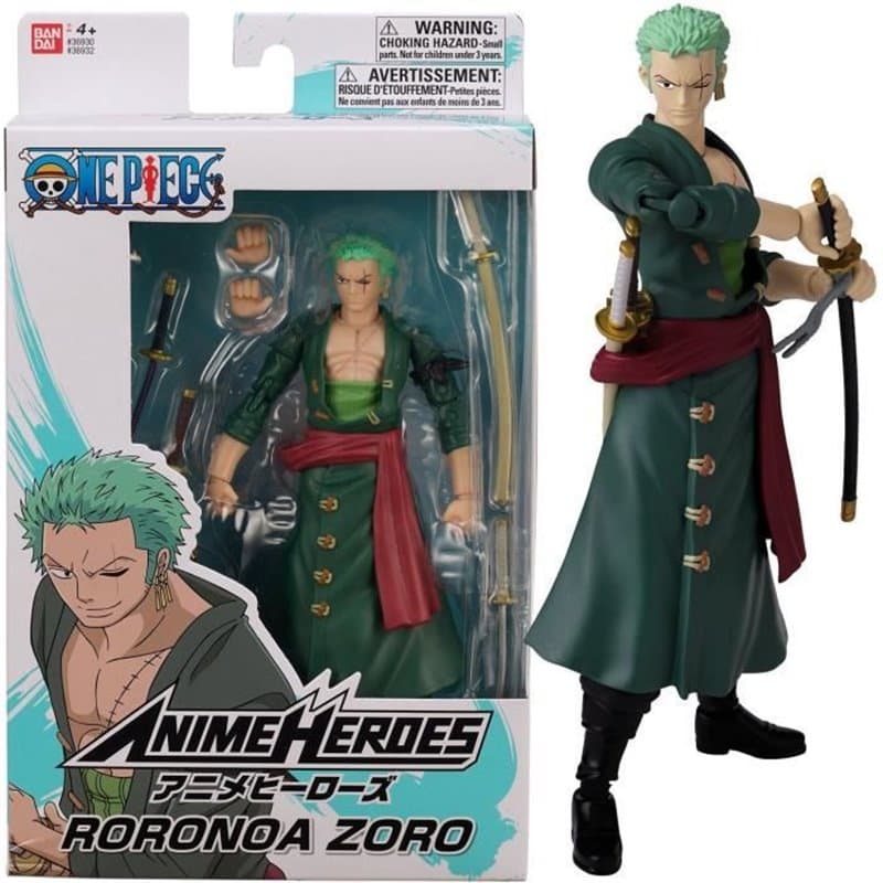 Figurine Anime Heroes 17 cm - Roronoa Zoro - Bandai One Piece