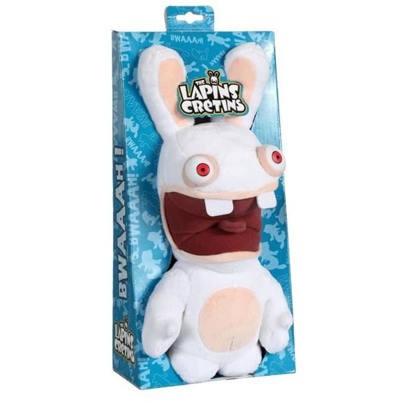 Gipsy Toys - Lapins Crétins Sonores - Bouche Ouverte - 28 cm - Blanc