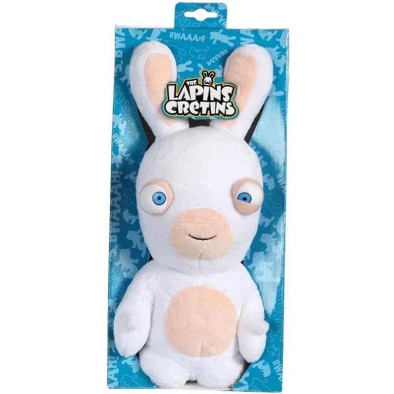 Gipsy Toys - Lapins Crétins Sonores - Bouche Fermée - 28 cm - Blanc