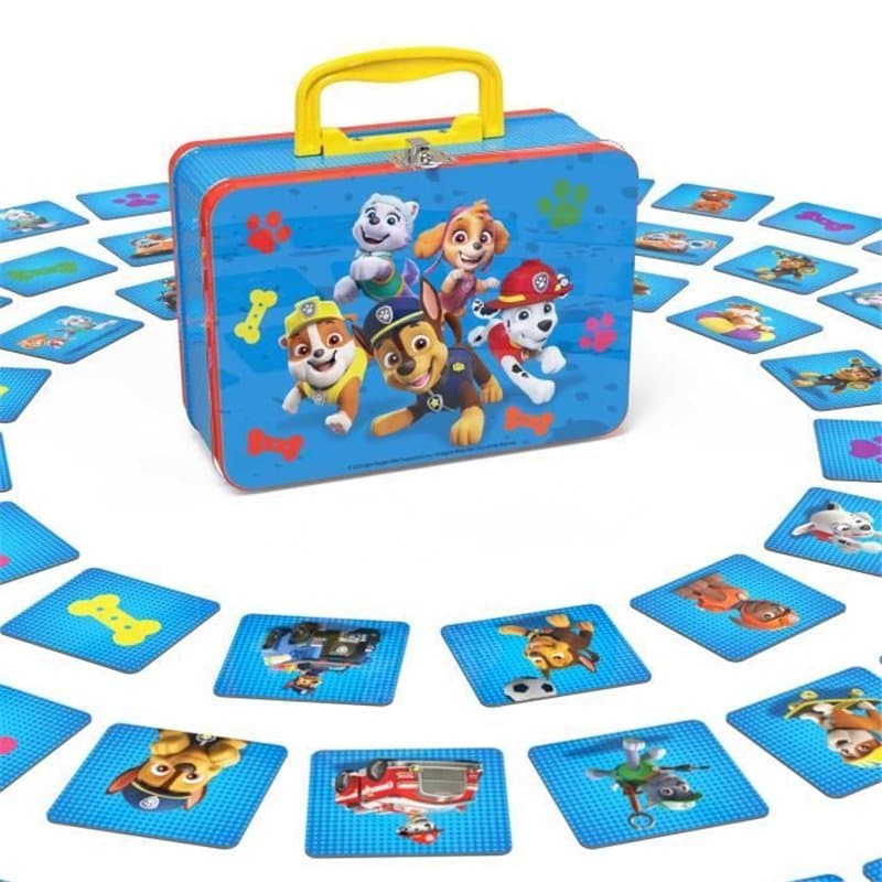 Games Pat Patrouille - Memo Valisette La Pat Patrouille - Jeu De Société Paw Patrol - Jeu De Mémoire Concentration 72 Ca