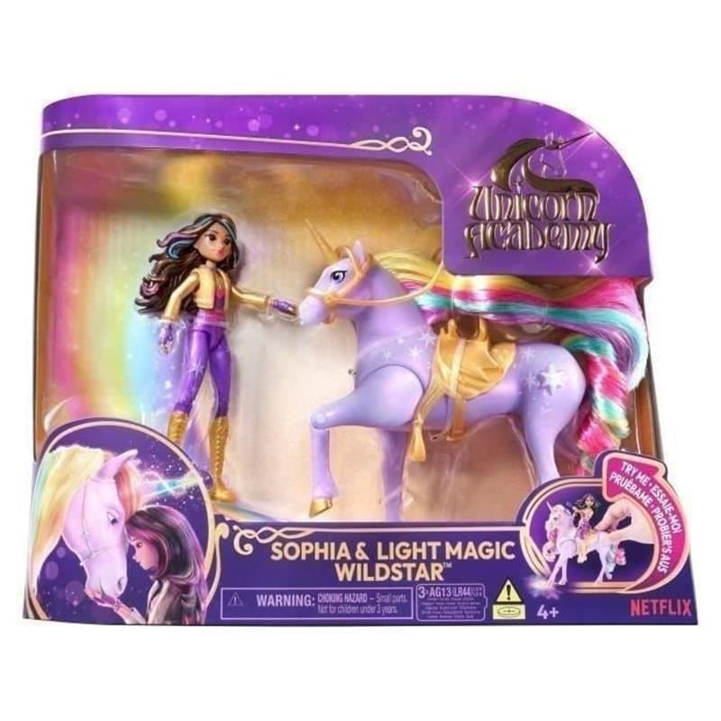 Spin Master SOPHIA ET WILDSTAR MAGIC LIGHT Unicorn Academy