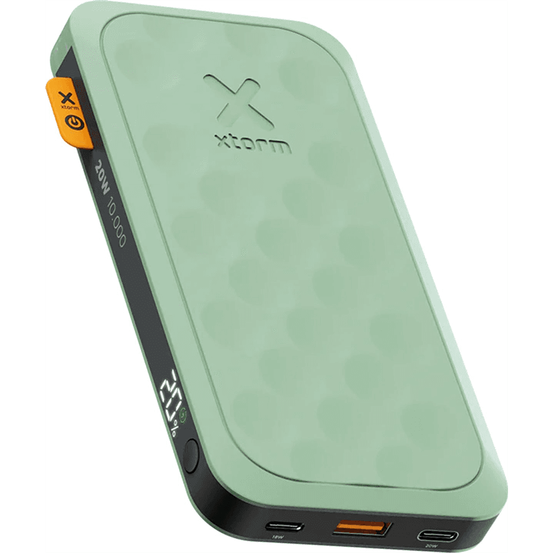 Powerbank Fuel Serie 5 USB A+C+C Power Delivery 10000mAh Verte - 100% Plastique recyclé Xtorm