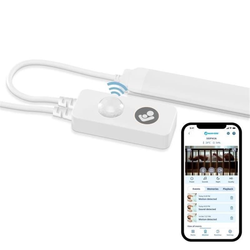 Maxi-Cosi Veilleuse de lit connectée pour bébé glow, détecteur de mouvement, lumiere douce a intensité reglable