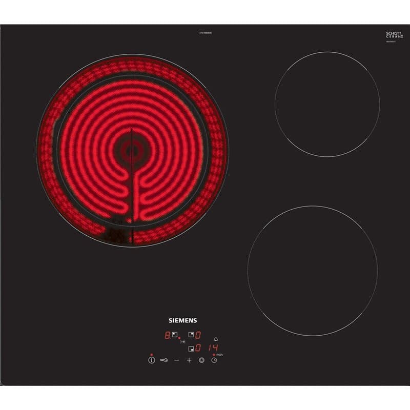 Siemens iQ300 ET61RBKB8E plaque Noir Intégré 59.2 cm Céramique 3 zone(s)