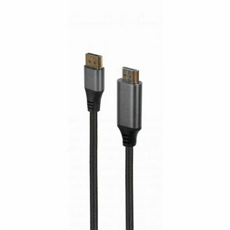 Câble DisplayPort vers HDMI GEMBIRD CC-DP-HDMI-4K-6 Noir 1,8 m 4K Ultra HD