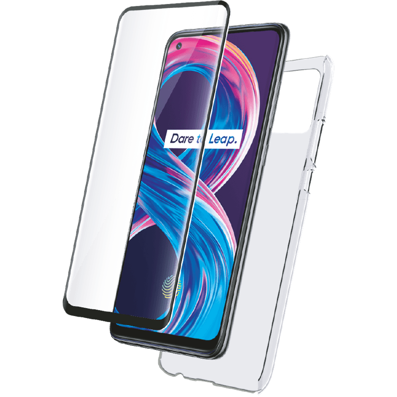 Pack 8 5G Accessoires Coque Transparente + Verre trempé Bigben