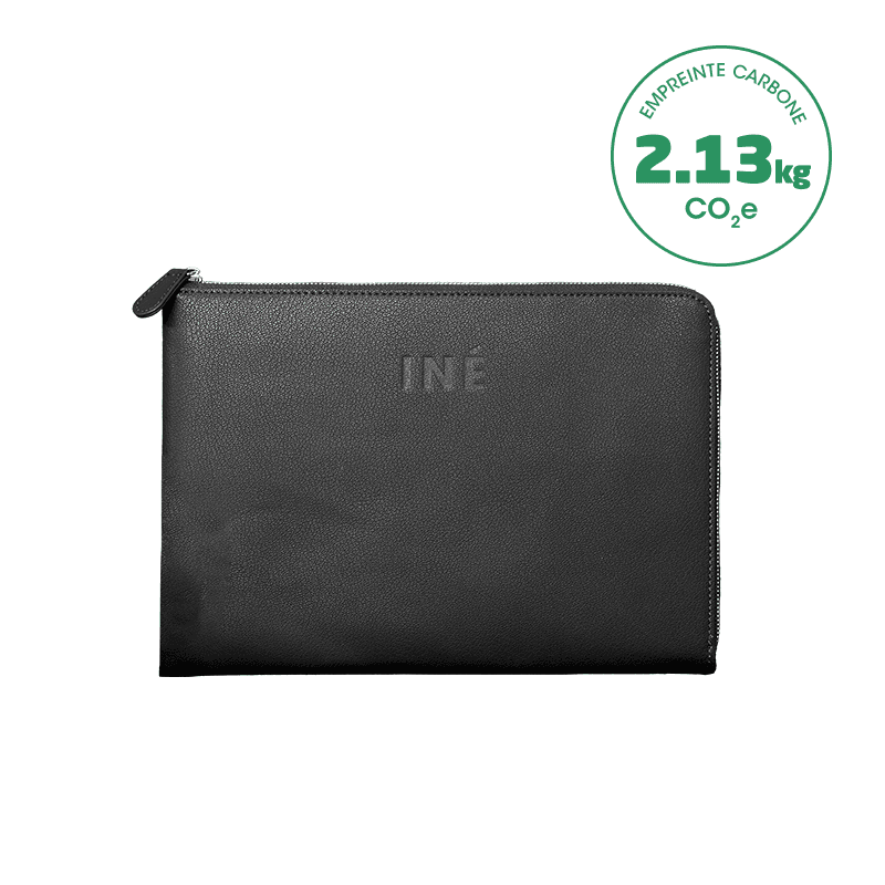 Pochette Tablette 10.1-11" INE-TABLET Noire - 60% de cuir recyclé Xoopar