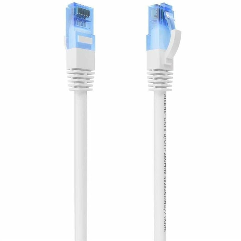 Câble Réseau Rigide UTP 6ème Catégorie Aisens AWG26 Blanc Multicouleur 7,5 m