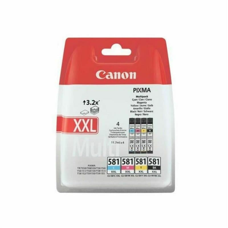Canon CLI-581CMYK XXL cartouche d'encre Original Noir, Cyan, Magenta, Jaune