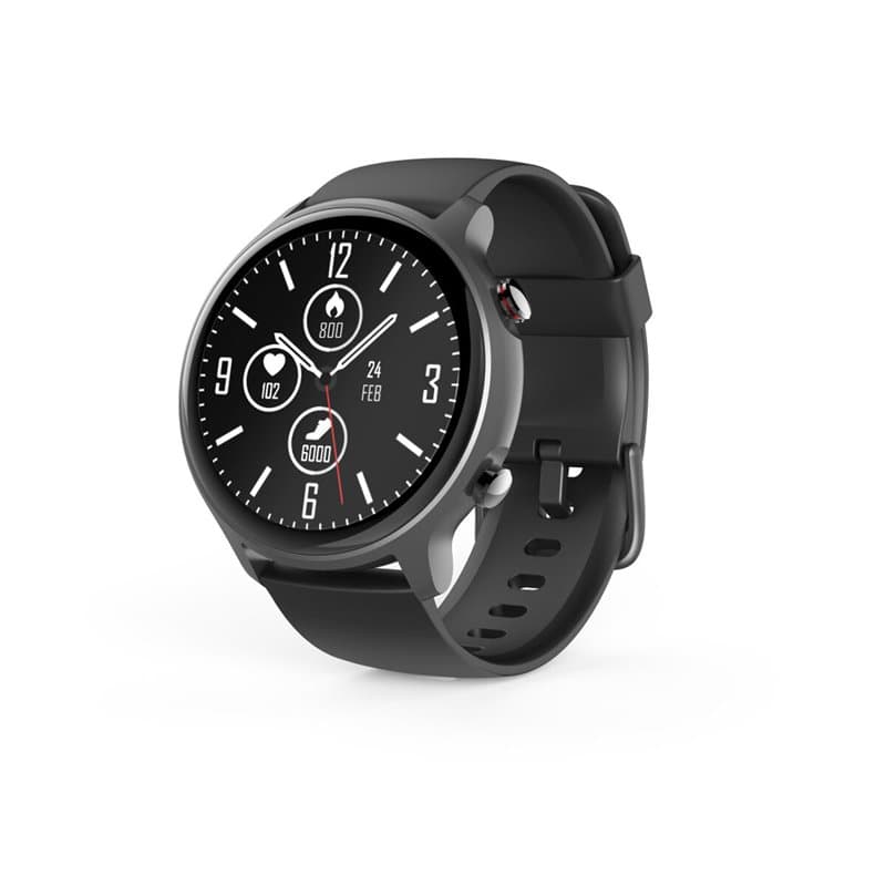 Hama Fit Watch 6910 3,25 cm (1.28") LCD 46 mm Numérique Écran tactile Gris GPS (satellite)