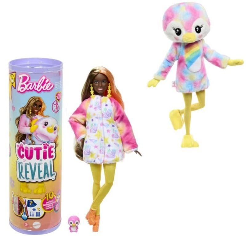 Barbie-Barbie Cutie Reveal-Poupée manchot Reve Coloré et 10 surprises HRK40