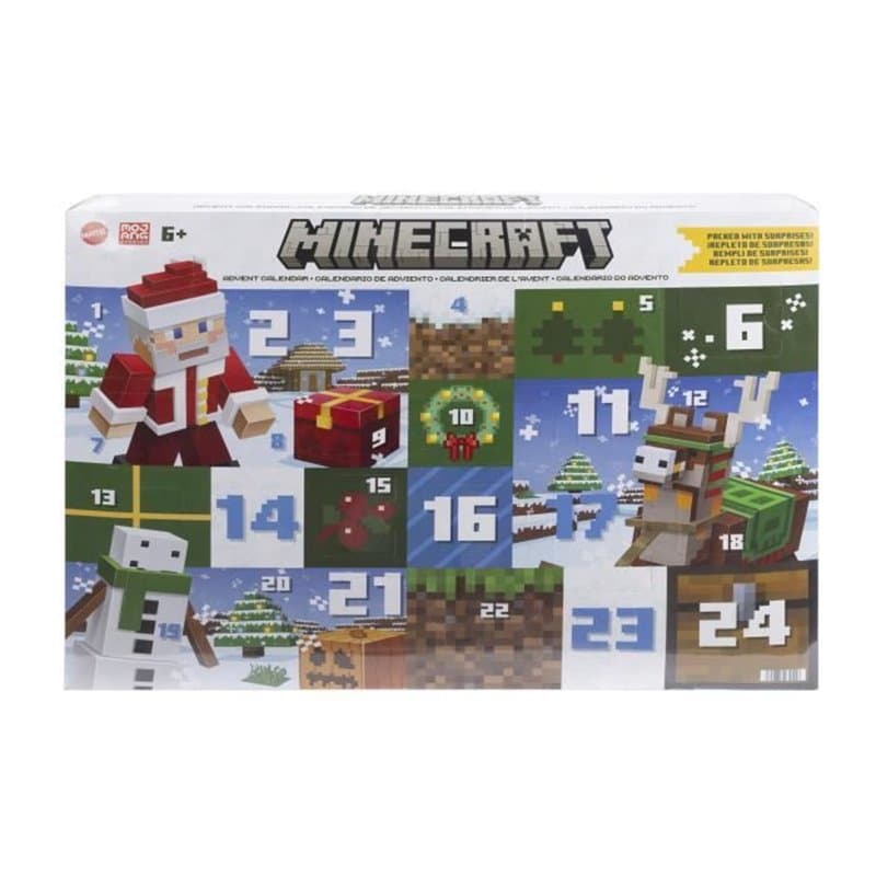 Minecraft-Calendrier de l'Avent-Figurines de 8,25 cm-17 accessoires HXM86
