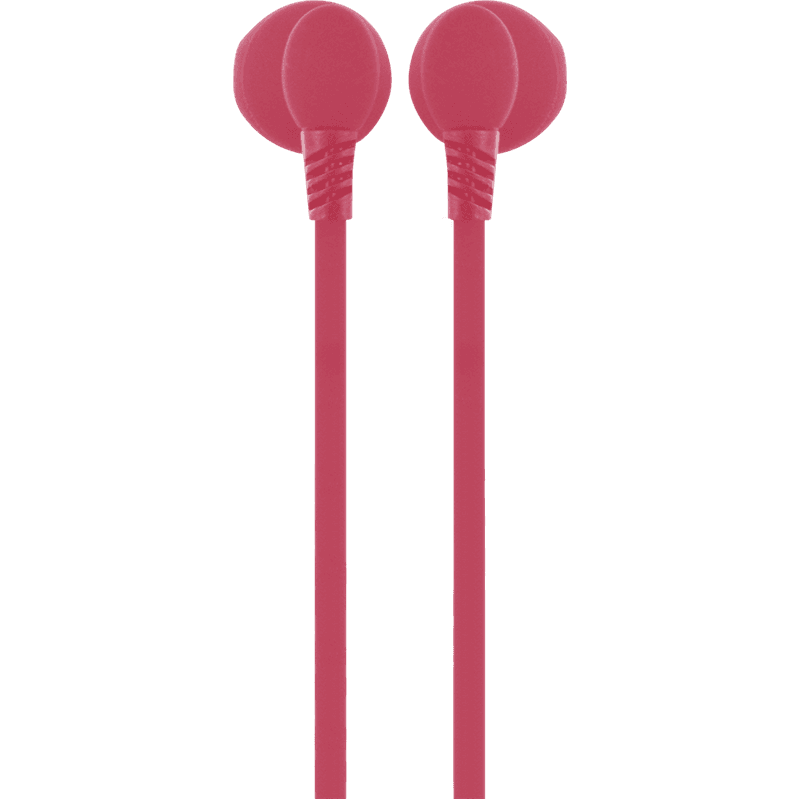 Ecouteurs Filaire Jack 3.5mm avec câble plat Rose Bigben