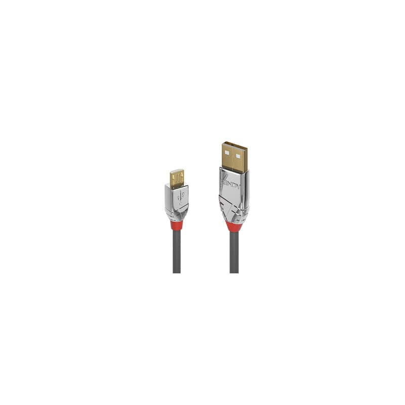 Lindy 36650 câble USB 0,5 m USB 2.0 USB A Micro-USB B Gris