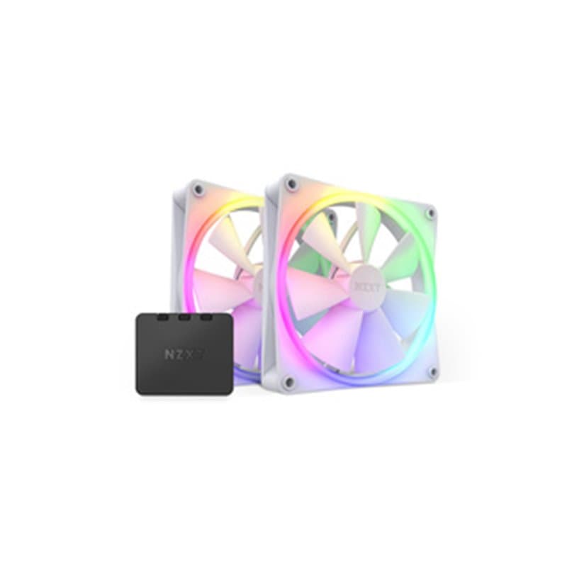 NZXT F140 RGB TWIN Boitier PC, Processeur Ventilateur 14 cm Blanc 2 pièce(s)