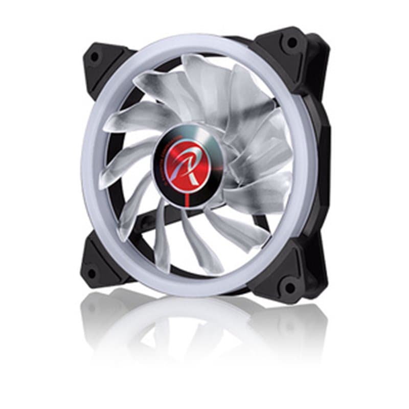 RAIJINTEK IRIS 12 RBW ADD-3 Boitier PC Ventilateur 12 cm Noir, Blanc 3 pièce(s)